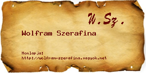 Wolfram Szerafina névjegykártya